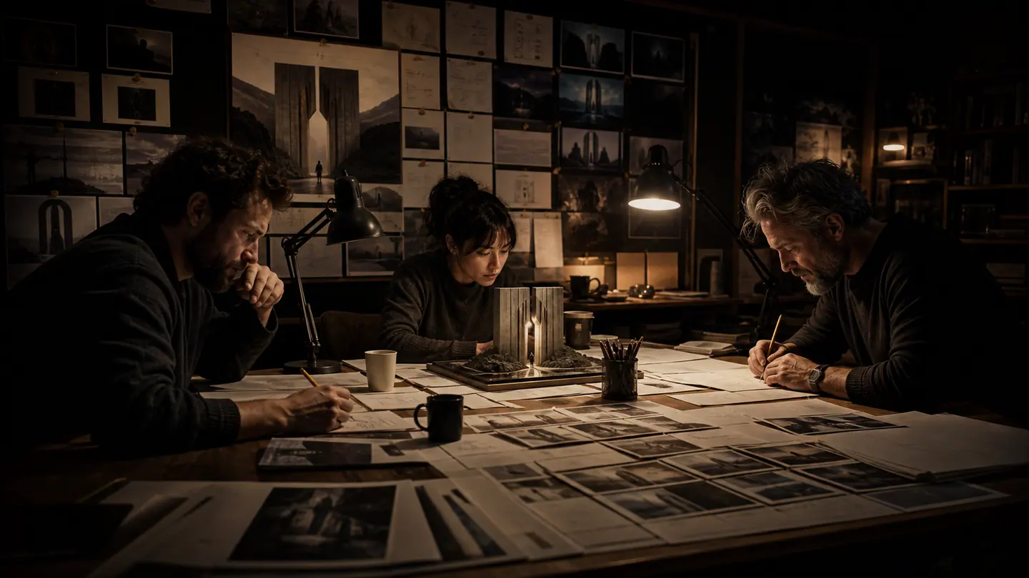 Writing & Script visual study for the RORI Studio System