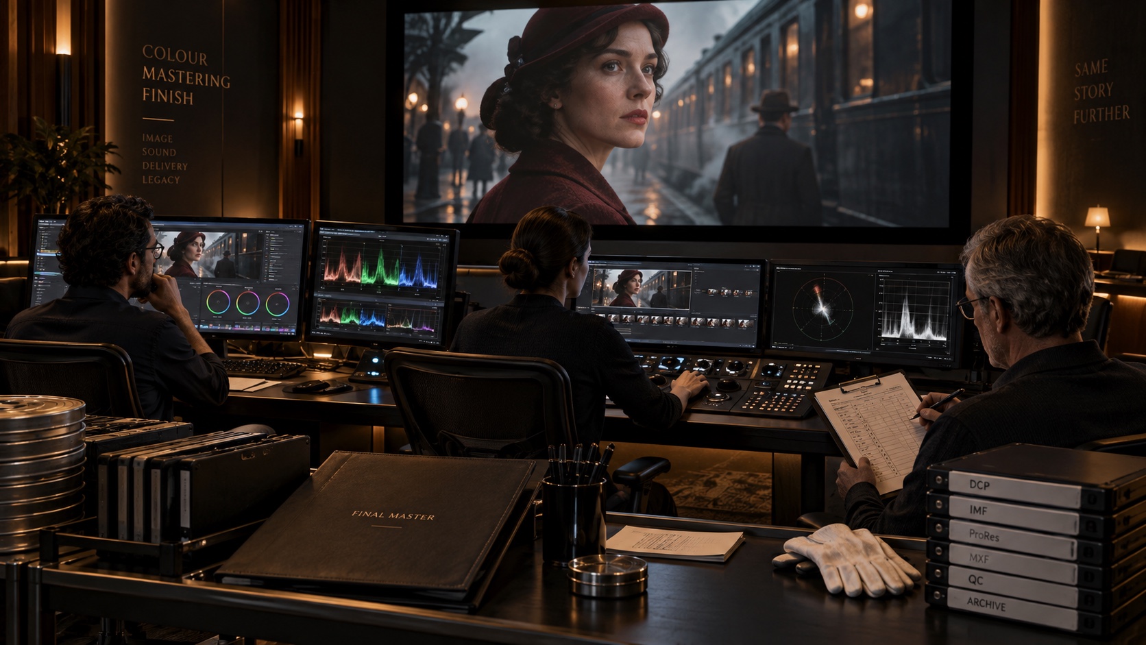 Cinematic production study for the Mastering & versions stage