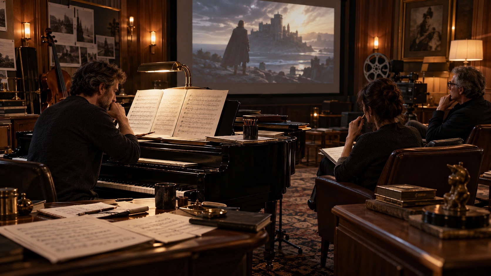 Cinematic department study showing the people, environment and working practice of Music & Score