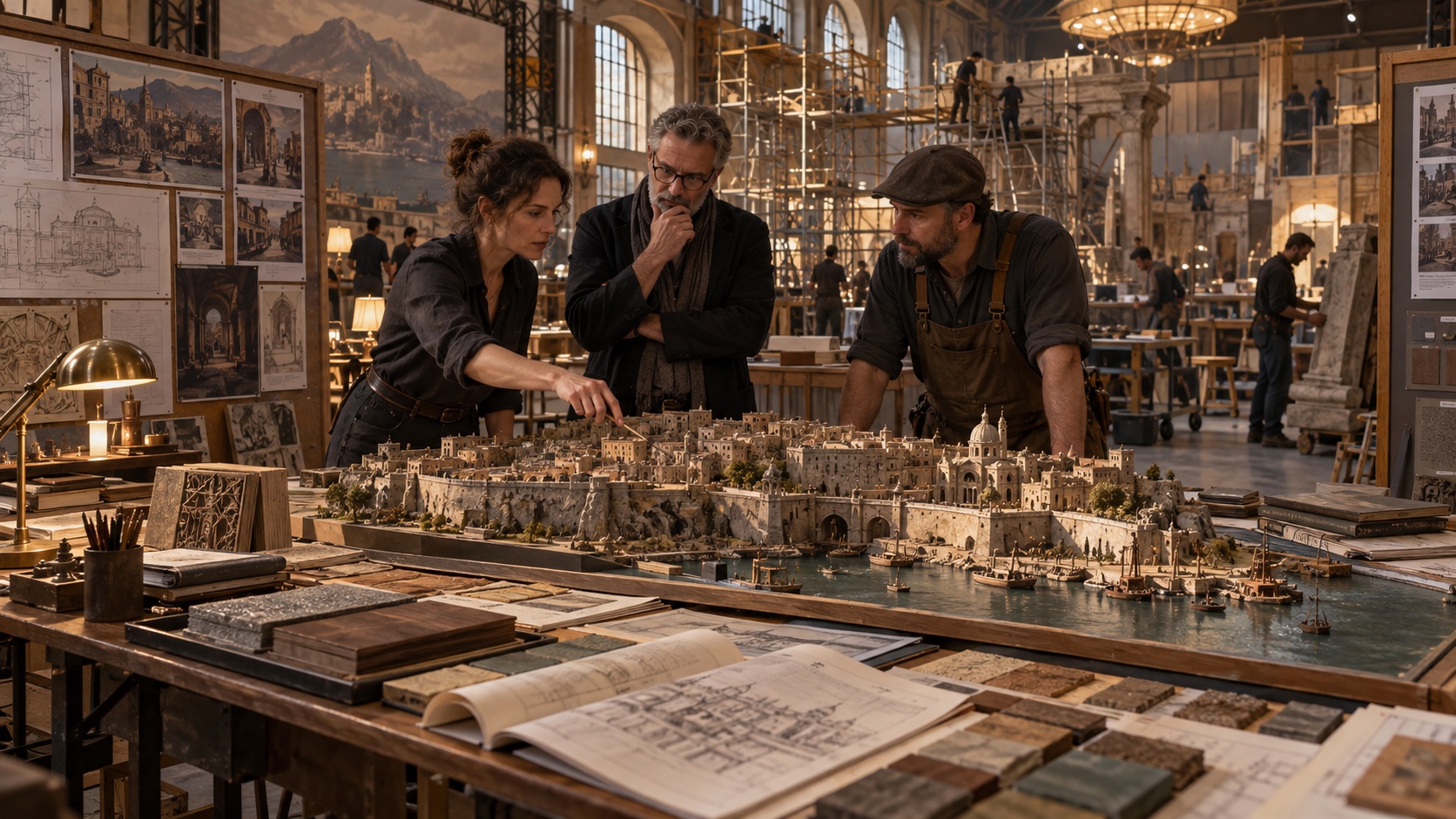 Cinematic department study showing the people, environment and working practice of Worlds & Production Design